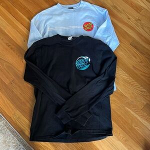 Santa Cruz men’s long sleeve T-shirts